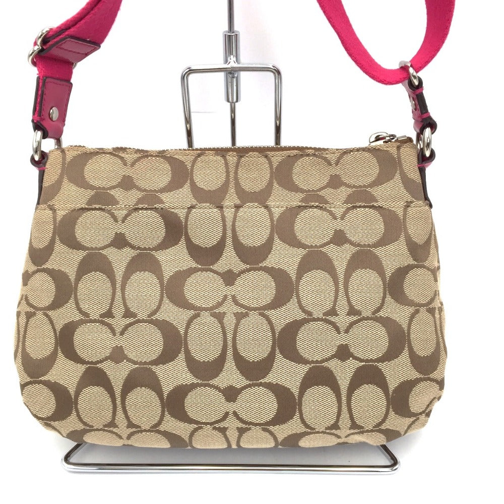 COACH (コーチ) ショルダーバッグ COACH デイジー ポピーシグネチャー スウィング ショルダーバッグ F48755 美品