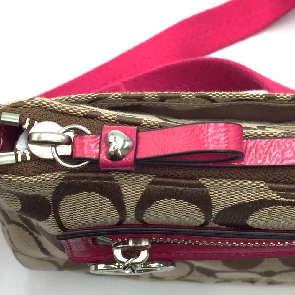 COACH (コーチ) ショルダーバッグ COACH デイジー ポピーシグネチャー スウィング ショルダーバッグ F48755 美品