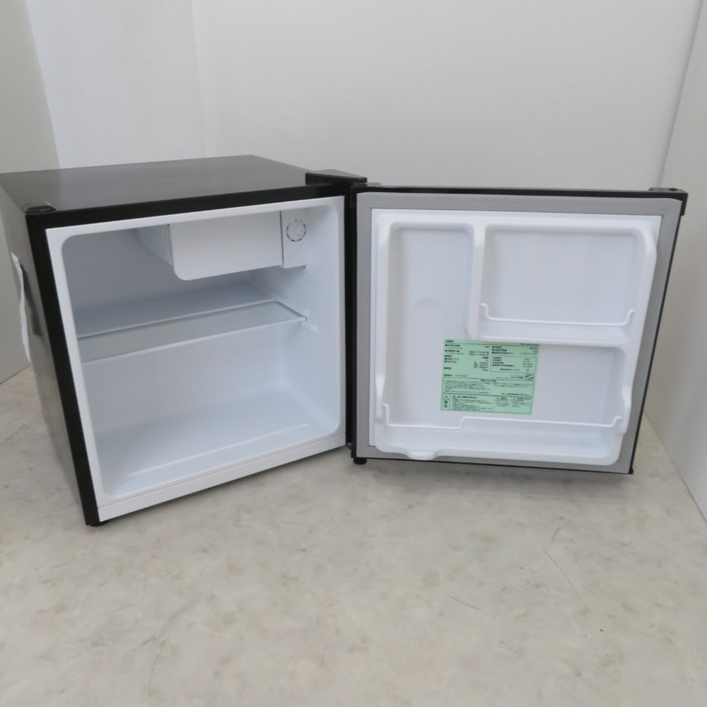 IRIS OHYAMA (アイリスオーヤマ) 冷蔵庫 46L 1ドア 小型 右開き 幅47cm ブラック PRC-B051-D 2021年製 一人暮らし 洗浄・除菌済み