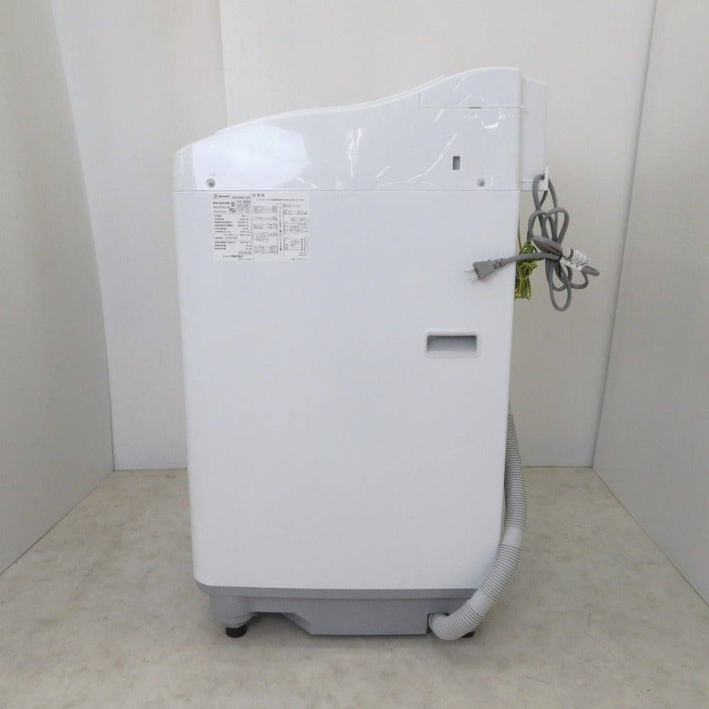 SHARP (シャープ) 全自動電気洗濯機 ES-TX5TC 5.5kg 2020年製 ホワイト 簡易乾燥機能付 一人暮らし 洗浄・除菌済み Joshinオリジナルモデル