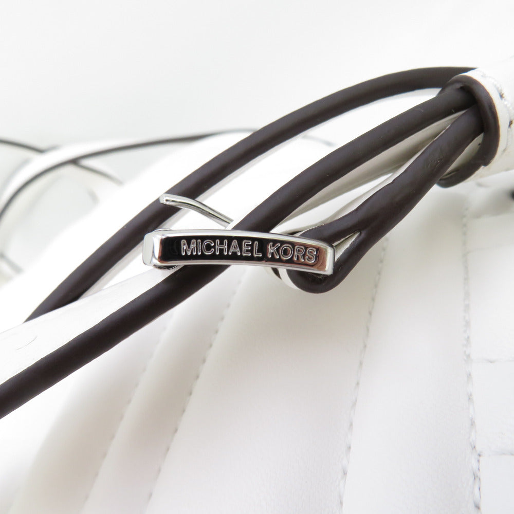 Michael Kors (マイケルコース) リュック・デイパック MK バッグパック キルティング レディース ホワイト 35T9UAYB2T 美品