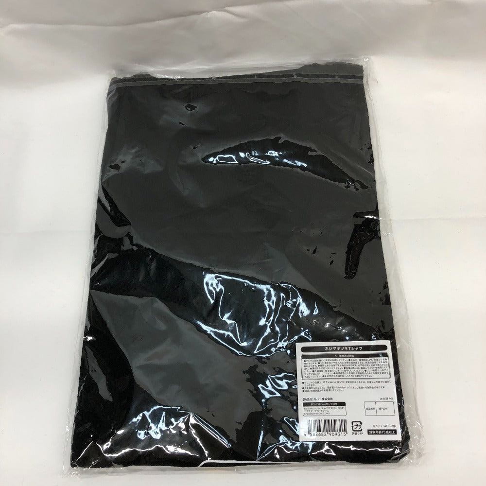 キャラクターグッズ 白上フブキ ネジマキツネTシャツ ブラック フリーサイズ 「バーチャルYouTuber ホロライブ 白上フブキ 誕生日記念2022」 未使用品