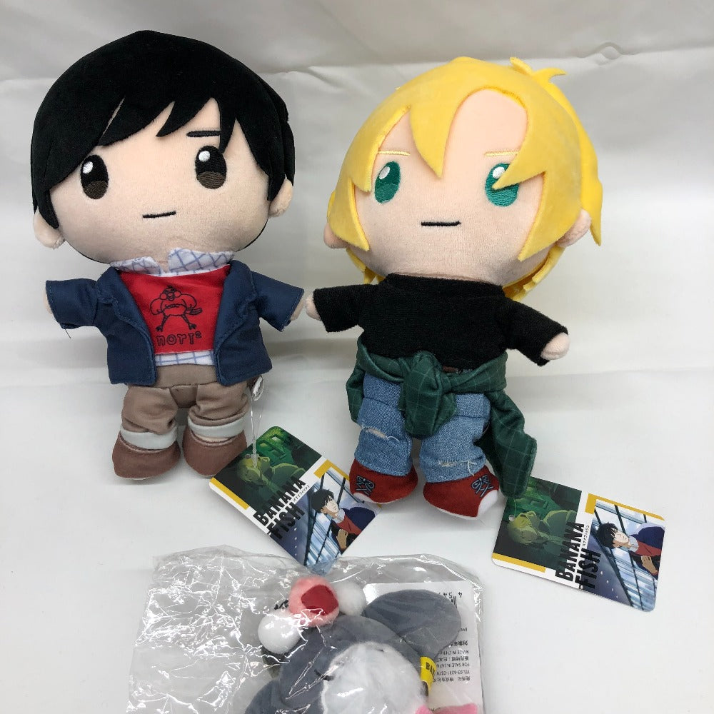 キャラクターグッズ BANANA FISH アッシュ・リンクス 奥村英二 ノリノリくん むにゅぐるみ セット 美品